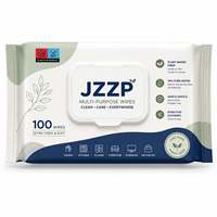 Lingettes humides jetables multi-usages en non-tissé Spunlace pour comptoirs de cuisine, éviers de salle de bain, vitres et tableaux de bord de voiture