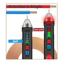 Testeur de tension sans contact pour circuits automobiles, détecteur de tension 12 à 1000V avec indicateurs bicolores et signal sonore, stylo testeur électrique