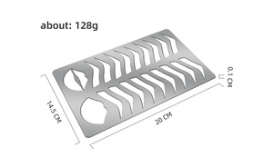 Pochoirs réutilisables en acier inoxydable pour le modelage des sourcils et des lèvres, tampon de traçage des sourcils avec pochoirs - Product Image 6