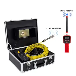 Câble souple souterrain de 50 mètres Récepteur 512Hz Inspection de tuyau de vidange Localisateur de caméra d'égout