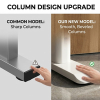 Meubles de bureau ergonomiques intelligents pour la maison, bureau électrique à hauteur réglable, cadre de bureau motorisé pour travailler assis ou debout, table réglable en hauteur