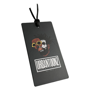 Etiqueta colgante de ropa con logotipo de marca personalizado de cartón grueso de lujo con Pin de cuerda Etiqueta colgante de ropa mate en relieve 3D para ropa - Product Image 4