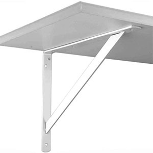 Soporte Triangular para Estantes, Soporte de Pared de 90 Grados, Soportes Flotantes para Estantes, Soporte Metálico Resistente para Tableros de Madera - Product Image 3
