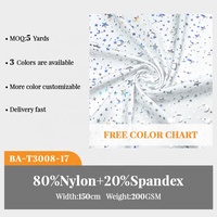 Lots de tissus en élasthanne nylon stretch imprimé pailleté métallisé pour maillots de bain, bikinis, danse et spectacles