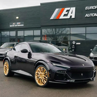 Nouvelles jantes monobloc forgées en une seule pièce, couleur champagne or, en alliage d'aluminium, 5x112/114.3/127, design concave, compatibles avec Audi Mercedes, sur mesure
