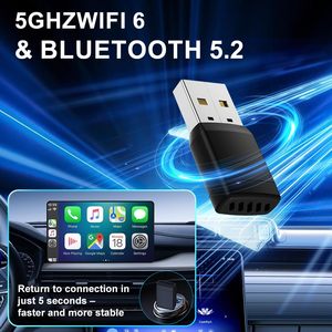 Nuovo Adattatore CarPlay con Netflix e TikTok, Stazione Wireless 4 in 1 per Toyota Prius Plus, Versione Guida a Destra, 24G RAM - Product Image 2