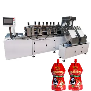 600C Customizable Plastic Lamination Stand Up Spout Pouch Making Machine 3 Side Sealing Vacuum Bag Forming Machine