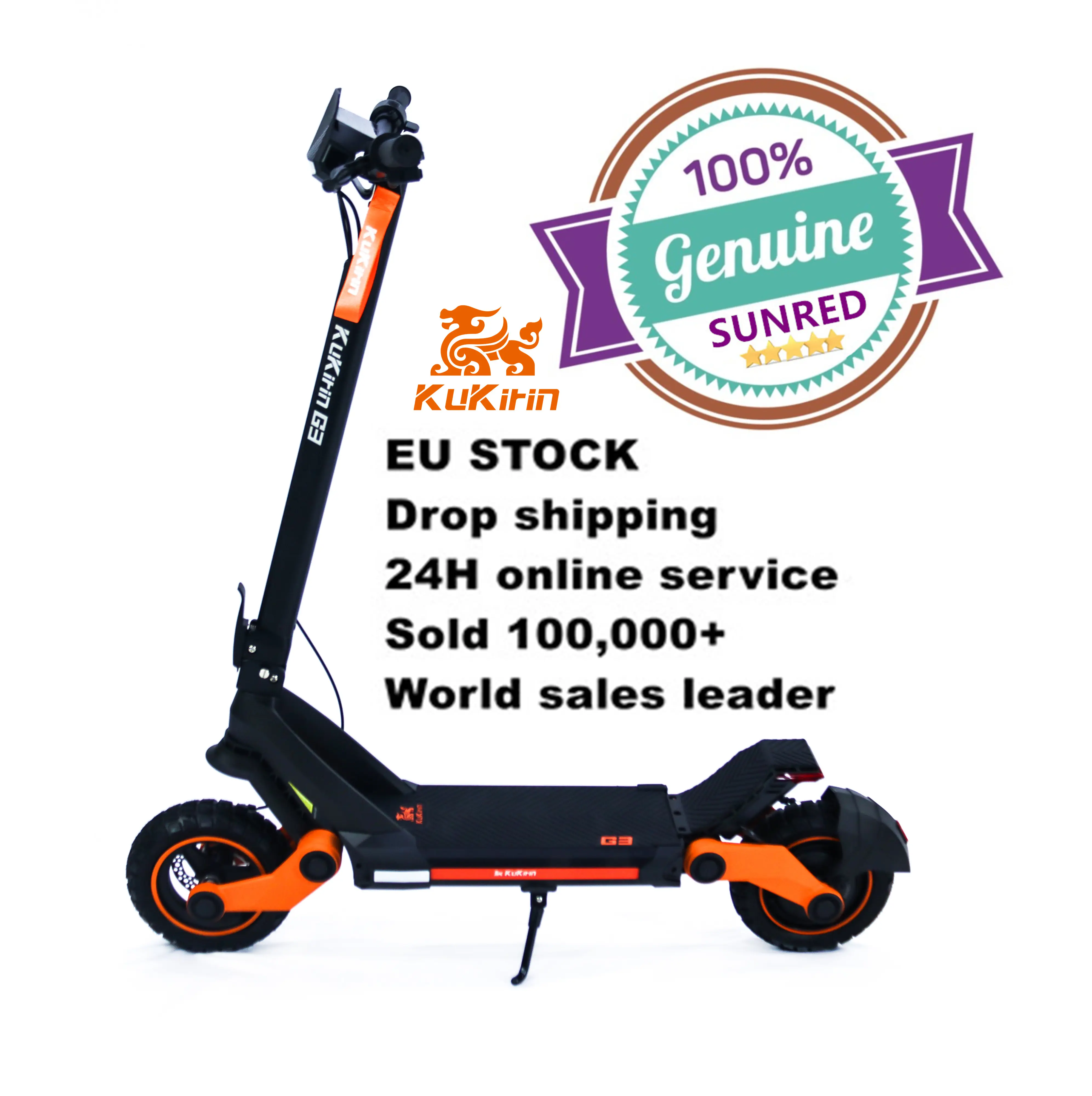 valentine's day gift ideas 2024 10.5 inch vacuum tire kukirin G3 electric scooters with offroad tyre