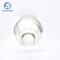Bouteille transparente ambrée 500ml 16oz Cold Coffee Boston Round Beverage Juice Bottles en verre pour infusion