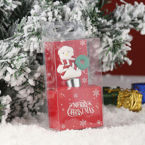 Christmas Santa <b>Wine</b> Stopper <b>Plastic</b> <b>Bottle</b> Seal Party Favor Decoration - Product Image 2