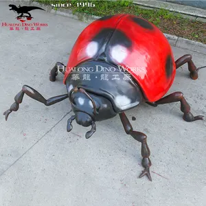 Zoo Park künstliche Insekten skulptur Roboter Marienkäfer Modell zum Verkauf