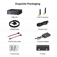 Mini PC Intel Core I9-9880H, 32GB DDR4, 1TB NVMe SSD, Doble LAN 2.5G, WiFi 6, Triple Pantalla, Mini Computadora de Escritorio para Oficina en Casa