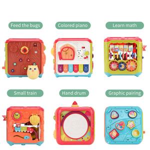 Samtoy – <span class=keywords><strong>Cube</strong></span> éducatif Montessori Musical en plastique écologique <span class=keywords><strong>6</strong></span> en 1, jouets <span class=keywords><strong>d</strong></span>'apprentissage pour enfants, cubes <span class=keywords><strong>d</strong></span>'activités pour bébés pour tout-petits - Product Image 3