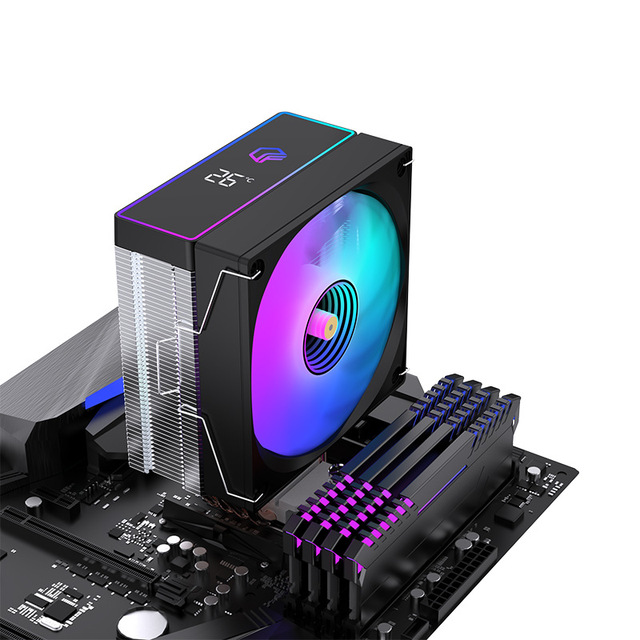 Divine Light ARGB Synchronous Temperature Control New CPU/PWM Cooling Fan Four Copper Tube Radiator for Computer Host Processor