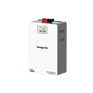 Système de stockage d'énergie hors réseau mural empilable 205Ah 51.2V avec BMS intelligent pour usage domestique, sortie 10-20kW, indice de protection IP21, CAN - Product Image 4
