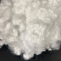 Fibre de polyester ignifuge non siliconée, creuse et conjuguée, de qualité supérieure, recyclée en usine, 15D 64mm HCNS, pour rembourrage