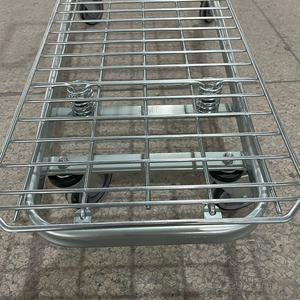 Carrito de Compras Resistente de Malla Metálica Galvanizada, Apilable, <span class=keywords><strong>para</strong></span> Supermercado, con Asiento <span class=keywords><strong>para</strong></span> Bebé y Cesta - Product Image 5