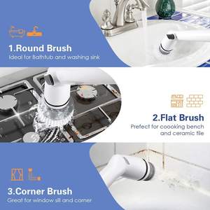 <span class=keywords><strong>Cepillo</strong></span> de limpieza eléctrico giratorio, <span class=keywords><strong>cepillo</strong></span> de limpieza inalámbrico con 3 <span class=keywords><strong>cabezales</strong></span> reemplazables, 2022 - Product Image 4