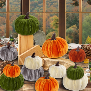 Calabazas Artificiales Mixtas al por Mayor para Bodas de Otoño, Acción de Gracias, Halloween - para Decoración de Chimeneas y Fiestas - Product Image 2
