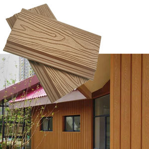Revêtement extérieur en bois grainé SHENGCHENG, revêtement décoratif en composite bois-plastique pour extérieur, panneau mural WPC - Product Image 1
