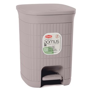 DOMUS HOME COLLECTION Basurero con Pedal Greige 90301 (20 Litros) - Product Image 1
