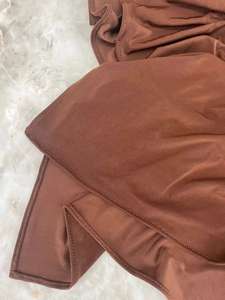 新しいトレンドグッドステッチプレミアムリキッドジャージーヒジャーブさわやかな軽量非シースルー微妙な光沢のあるジャージースカーフイスラム教徒 - Product Image 3