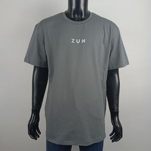 热销 220gsm 定制 DTG 印花徽标男女通用空白 T 恤短袖圆领公司团队服促销 T 恤员工制服 - Product Image 3