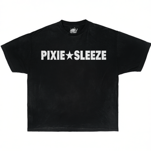 T-shirt Oversize con Grafica Pixie Sleaze Stile Streetwear Y2K - Product Image 3