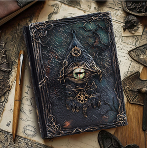 Carnet Cthulhu à feuilles mobiles <span class=keywords><strong>de</strong></span> haute qualité, avec couverture en résine 3D 'L'Œil <span class=keywords><strong>de</strong></span> la Sorcière' et notes sombres, style rétro, <span class=keywords><strong>manuel</strong></span>, cadeau <span class=keywords><strong>de</strong></span> grande valeur - Product Image 5