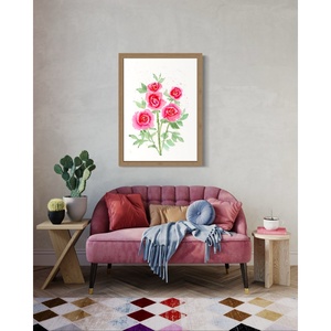 Decoración de pared con papel artístico Spring Rose para un ambiente romántico y floral en dormitorios y salas de estar - Product Image 1
