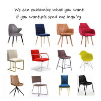 Ensemble de table à manger ronde 4 chaises élégantes et modernes ensemble de meubles de salle à manger
