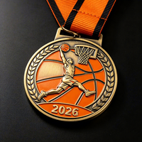 Récompense professionnelle pour tournoi de basketball 3D avec texture en alliage de zinc à forte relief pour souvenirs de MVP sportifs