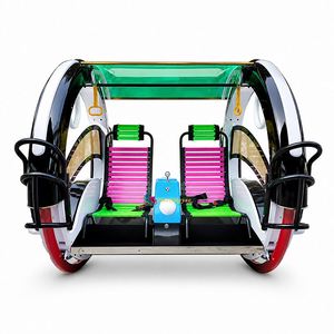 Coche Eléctrico Comercial de 2 Plazas con Luces LED para Niños, Atracción de Columpio Rodante para Parques de Diversiones Interiores y Exteriores - Product Image 4