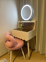 Chaise de maquillage moderne en tissu polaire Sherpa en forme de nœud, tabouret mignon pour le maquillage, chaise d'appoint à pieds en métal blanc pour chambre à coucher et dressing