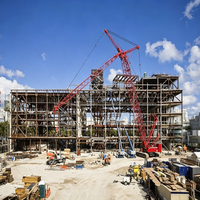 Bâtiment de bureaux en structure métallique préfabriqué moderne à 2 étages avec mur-rideau en verre, retour sur investissement rapide, approvisionnement direct usine