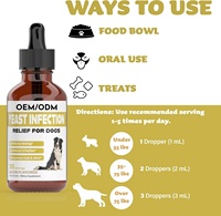 Gouttes liquides de levure pour animaux de compagnie OEM/ODM |   Complément probiotique pour chiens et chats |   Soutien immunitaire pour la santé intestinale |   Aide digestive naturelle contre les allergies