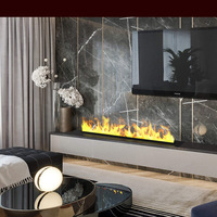 Cheminée artificielle 3D à vapeur d'eau de 80 cm ou 32 pouces, vente en gros, flamme de cheminée, humidificateur d'intérieur, décoration
