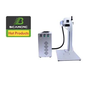 BCAMCNC mini marcatore laser portatile in vetro marcatore laser portatile per cooper marcatore laser a fibra divisa in alluminio 20w 30w