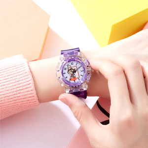 빛나는 버블 마트 Labu Bu 럭셔리 시계 석영 실리콘 포인터 다이얼 디스플레이 1 년 학생 태국 크로스 보더 플라스틱 - Product Image 4