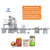 Machine de remplissage et de pesage automatique électronique pour granulés, noix, bonbons, aliments, haricots, céréales, avec ligne de remplissage, bouchage et étiquetage pour bocaux et bouteilles