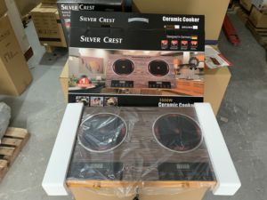 Horno Eléctrico de Doble Quemador Silver Crest, Horno Eléctrico Infrarrojo, Horno Eléctrico de Cerámica con Cubierta Dorada - Product Image 4