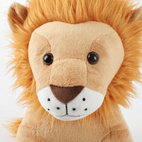 Peluche Lion Personnalisée Mignonne et Douce en Coton PP Écologique, Rembourrée, Conception Promotionnelle d'Usine
