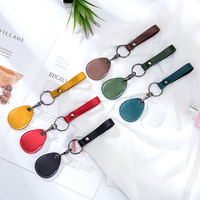 En gros, Étui mignon pour carte d'accès, Porte-clés NFC, Porte-clés, Porte-carte de porte IC en cuir véritable, Porte-clés, Étui RFID, Protecteur de carte d'identité
