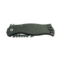 Couteau pliant compact, manche décoratif gravé, lame tranchante, outil utilitaire EDC pour usage quotidien, acier inoxydable, aluminium