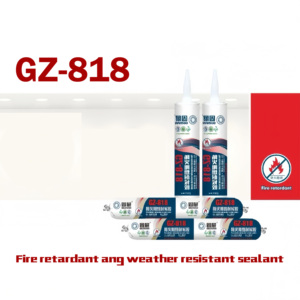 300ml nhiệt độ cao chống cháy Silicone sealant xây dựng dính trắng đen màu xám chống cháy cho chế biến gỗ - Product Image 2