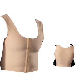 Gilet gainant boutonné pour homme en <span class=keywords><strong>spandex</strong></span> tricoté respirant avec effet de modelage du dos - Product Image 3