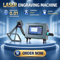 Machine de marquage laser à fibre industrielle de bureau pour le marquage de logos sur métal et plastique