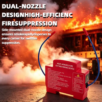 Extincteur coulissant sur rail pour la protection incendie des armoires de distribution électrique - Dispositif d'extinction d'incendie à aérosol chaud