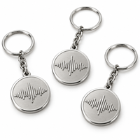 Porte-clés en métal gravé sur mesure avec logo personnalisé, cadeau promotionnel en gros, fournisseur OEM, fabricant de porte-clés