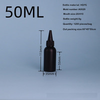 En stock, flacon de shampooing rond en plastique HDPE torsadé, flacon noir souple avec pompe, bouchon en mousse, emballage séparé pour perruques
